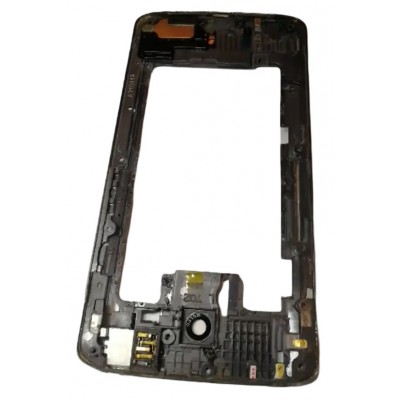 Middle Frame Ring Only For Motorola Droid Turbo 2 Black By - Maxbhi Com