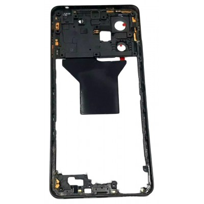 Middle Frame Ring Only For Xiaomi Redmi Note 12 Pro Black By - Maxbhi Com