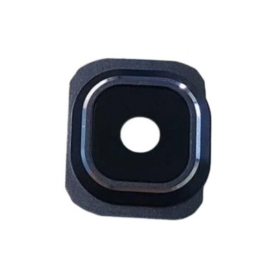 Camera Lens Glass With Frame For Samsung Galaxy S6 Duos Black By - Maxbhi Com