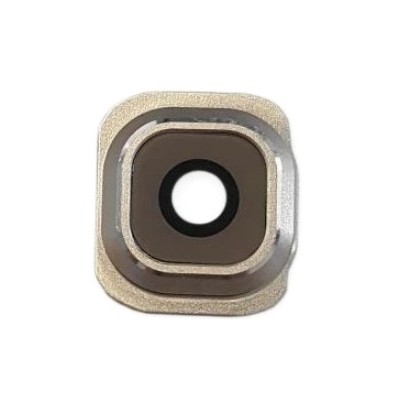 Camera Lens Glass With Frame For Samsung Galaxy S6 Duos Gold By - Maxbhi Com