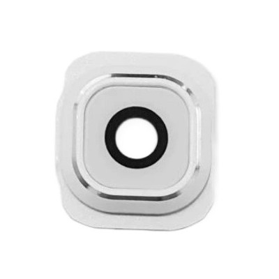 Camera Lens Glass With Frame For Samsung Galaxy S6 Duos White By - Maxbhi Com