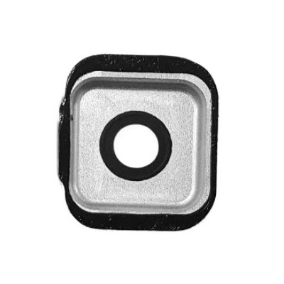 Camera Lens Glass With Frame For Samsung Galaxy S6 Duos White By - Maxbhi Com