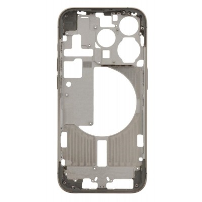 Lcd Frame Middle Chassis For Apple Iphone 15 Pro Gold By - Maxbhi Com