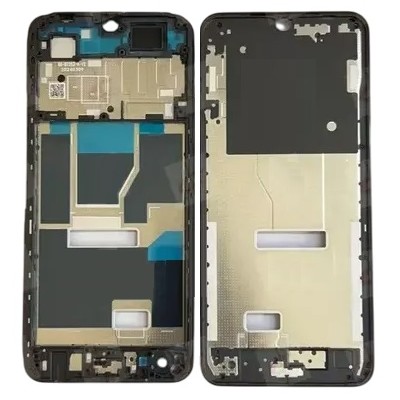 Lcd Frame Middle Chassis For Vivo Y28 4g Black By - Maxbhi Com