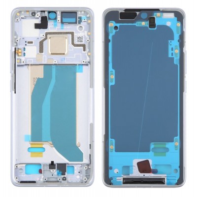 Lcd Frame Middle Chassis For Xiaomi 14t Pro White By - Maxbhi Com