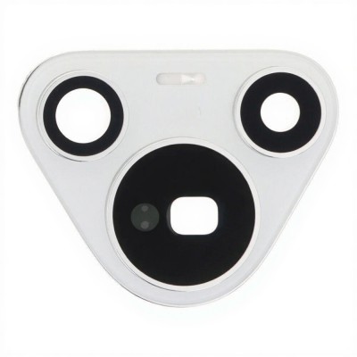 Camera Lens Glass With Frame For Huawei Pura 70 Pro White By - Maxbhi Com