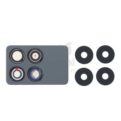 Camera Lens Glass With Frame For Xiaomi Poco F6 Pro Black By - Maxbhi Com