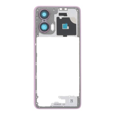 Middle Frame Ring Only For Motorola Moto G24 Pink By - Maxbhi Com