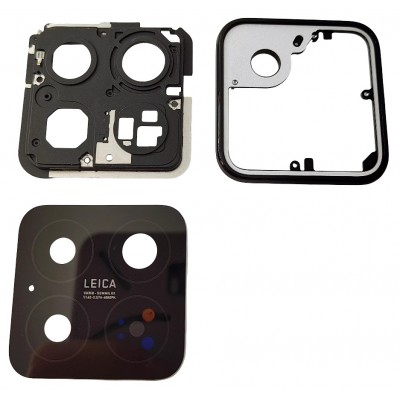 Camera Lens Glass With Frame For Xiaomi 15 Black By - Maxbhi Com