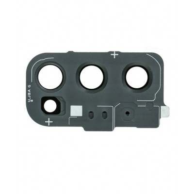 Camera Lens Glass With Frame For Samsung Galaxy S20 Black By - Maxbhi Com