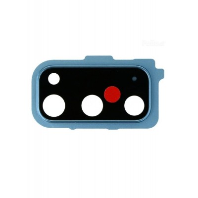 Camera Lens Glass With Frame For Samsung Galaxy S20 Blue By - Maxbhi Com