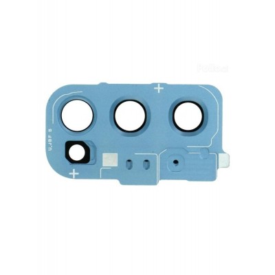 Camera Lens Glass With Frame For Samsung Galaxy S20 Blue By - Maxbhi Com