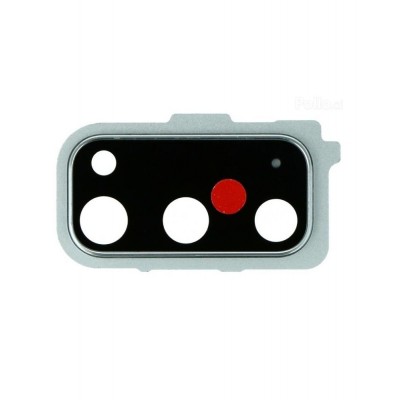 Camera Lens Glass With Frame For Samsung Galaxy S20 White By - Maxbhi Com