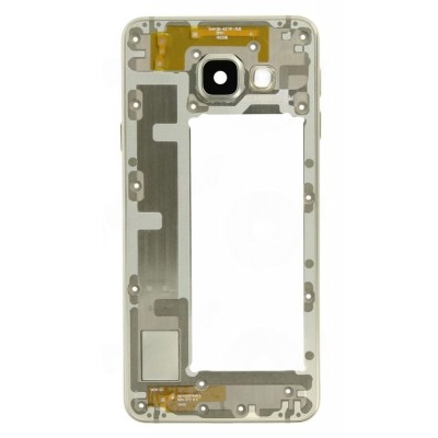 Middle Frame Ring Only For Samsung Galaxy A3 2016 Gold By - Maxbhi Com
