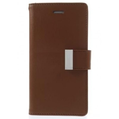 Flip Cover for Celkon Glory Q5 - Brown