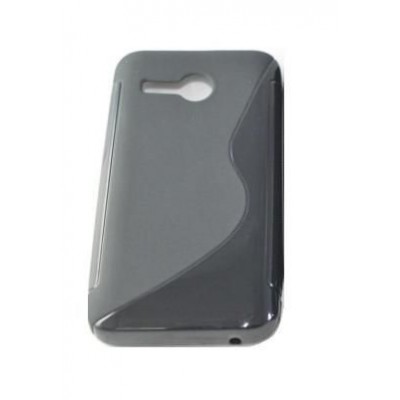 Back Case for Huawei Ascend Y220 - Black & Grey