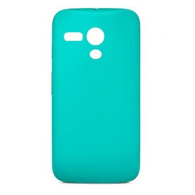 Back Case for Motorola Moto G Dual SIM - 2014 - Cyan