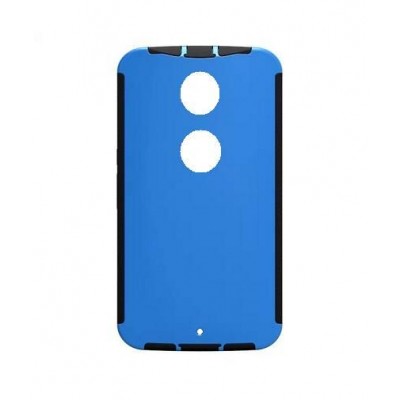 Back Case for Motorola Nexus 6 - Blue & Black