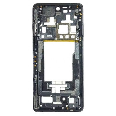 Lcd Frame Middle Chassis For Xiaomi Black Shark 5 Pro Black By - Maxbhi Com