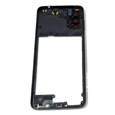 Middle Frame Ring Only For Motorola Moto E22 Black By - Maxbhi Com