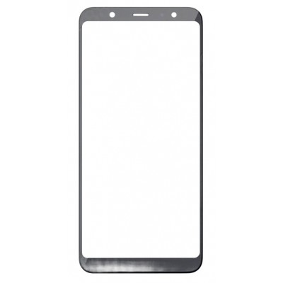 Replacement Front Glass For Samsung Galaxy J8 Plus Black By - Maxbhi Com