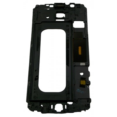 Lcd Frame Middle Chassis For Samsung Galaxy A8 Duos Black By - Maxbhi Com