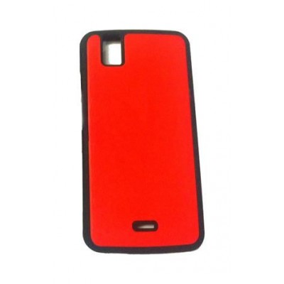 Back Case for Karbonn Android One Sparkle V - Red & Black