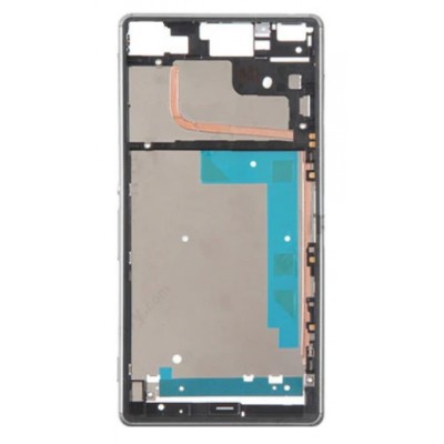 Lcd Frame Middle Chassis For Sony Xperia Z3 White By - Maxbhi Com