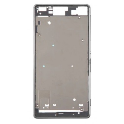 Lcd Frame Middle Chassis For Sony Xperia Z3 White By - Maxbhi Com