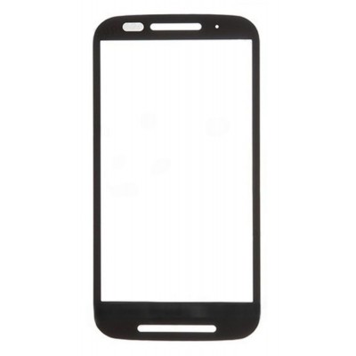 Replacement Front Glass For Motorola New Moto E Black By - Maxbhi Com