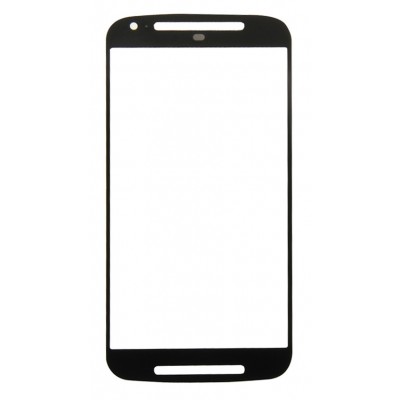 Replacement Front Glass For Moto E 2nd Genblack By - Maxbhi Com