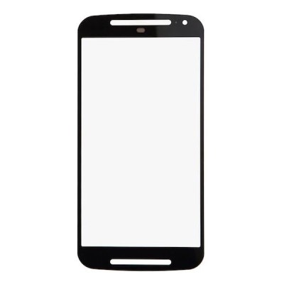 Replacement Front Glass For Motorola Moto G 4g 2nd Gen Black By - Maxbhi Com