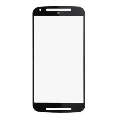 Replacement Front Glass For Motorola Moto G 4g 2nd Gen Black By - Maxbhi Com