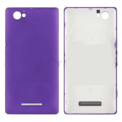 Back Panel Cover For Sony Xperia M Purple - Maxbhi Com