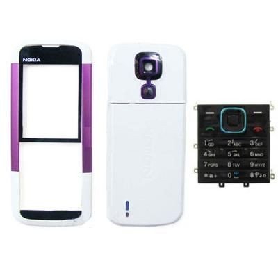 Housing for Nokia N5000 - White & Purple