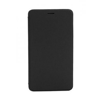 Flip Cover for Intex Aqua Glam - Black