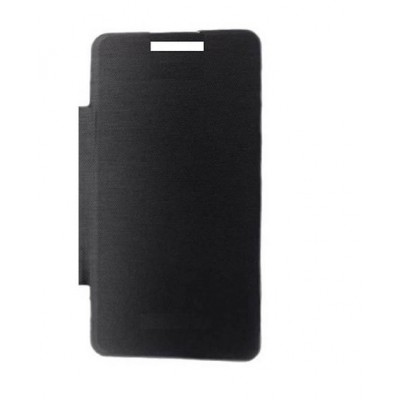 Flip Cover for Intex Aqua Q7 - Black