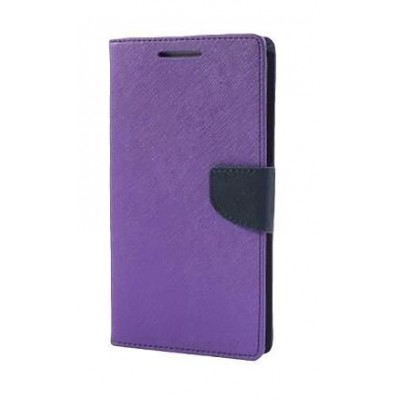 Flip Cover for Samsung Galaxy Core I8262 with Dual SIM - Black & Purple