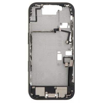 Lcd Frame Middle Chassis For Apple Iphone 16 Pro Black By - Maxbhi Com