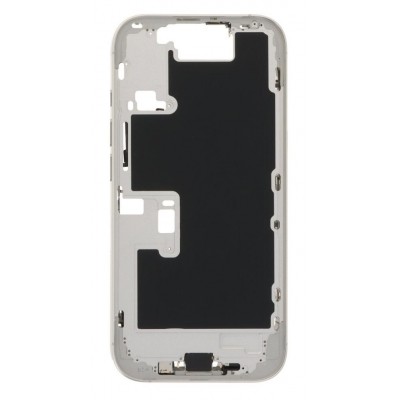 Lcd Frame Middle Chassis For Apple Iphone 16 Pro Silver By - Maxbhi Com
