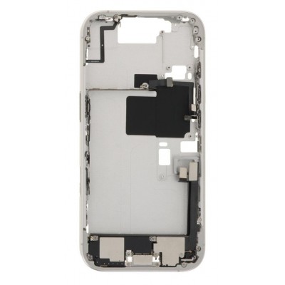 Lcd Frame Middle Chassis For Apple Iphone 16 Pro Silver By - Maxbhi Com