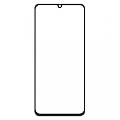 Replacement Front Glass For Realme Note 60x Black By - Maxbhi Com