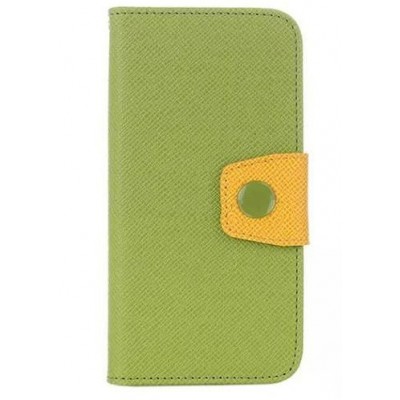 Flip Cover for Celkon Win 400 - Green