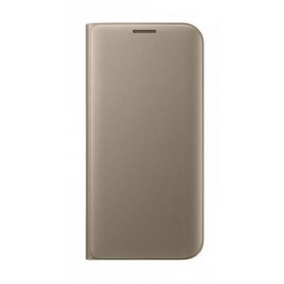 Flip Cover for Samsung Galaxy S7 - Gold