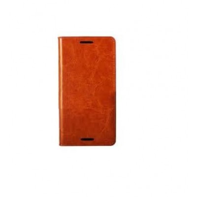 Flip Cover for Sony Xperia M4 Aqua Dual 8GB - Brown
