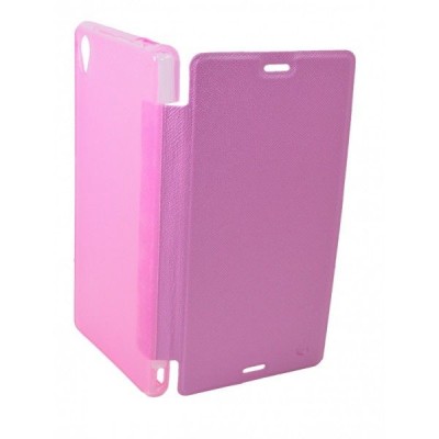 Flip Cover for Sony Xperia Z3+ Black - Pink