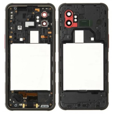 Middle Frame Ring Only For Samsung Galaxy Xcover7 Pro Black By - Maxbhi Com