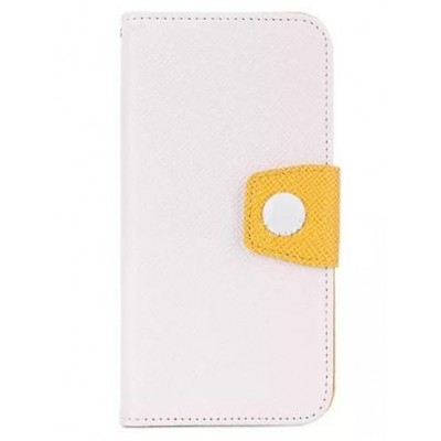 Flip Cover for Celkon Win 400 - White