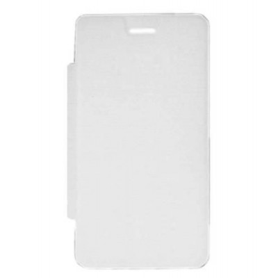 Flip Cover for Intex Aqua Raze - White
