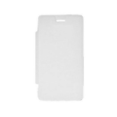 Flip Cover for Intex Aqua Sense 5.0 - White